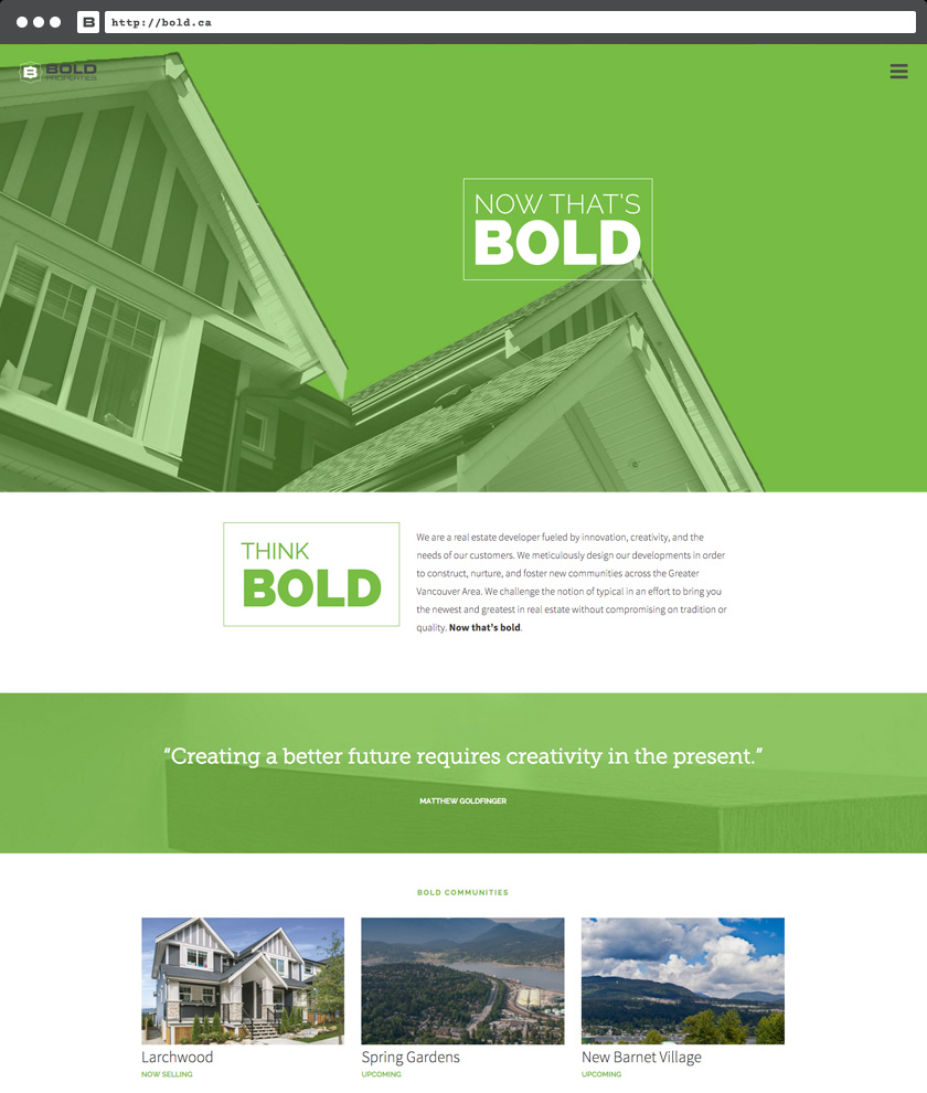 Bold Properties